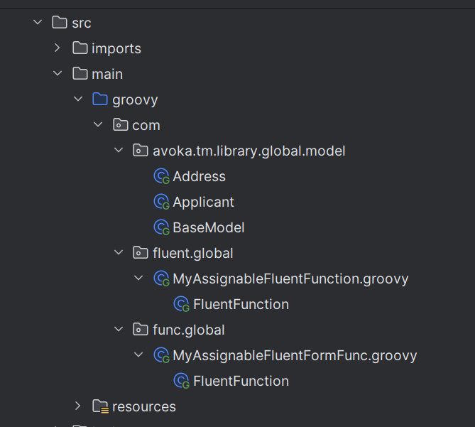 Project Class Folder Structure
