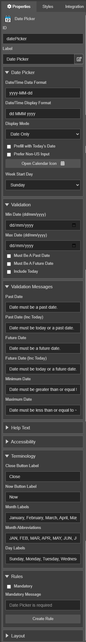 Maestro editor component