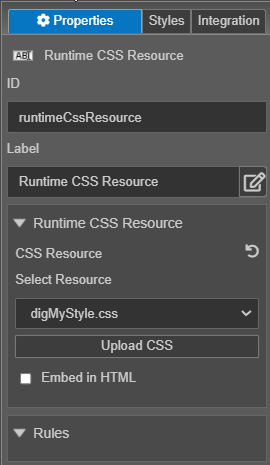 Maestro Runtime CSS resource component