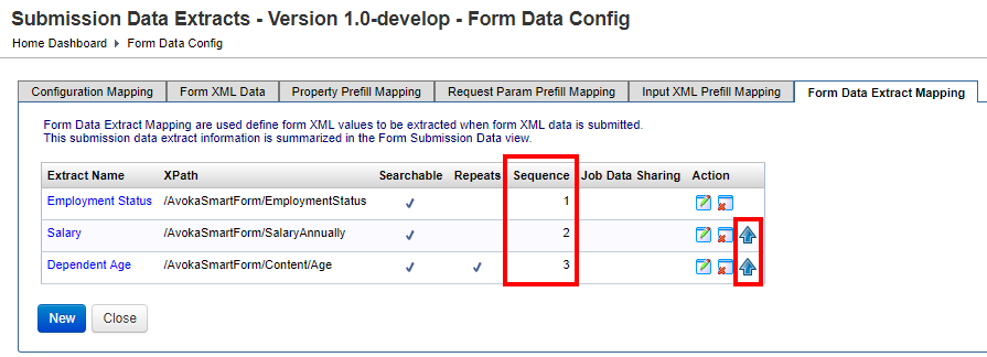 View Form Submission Data Extract