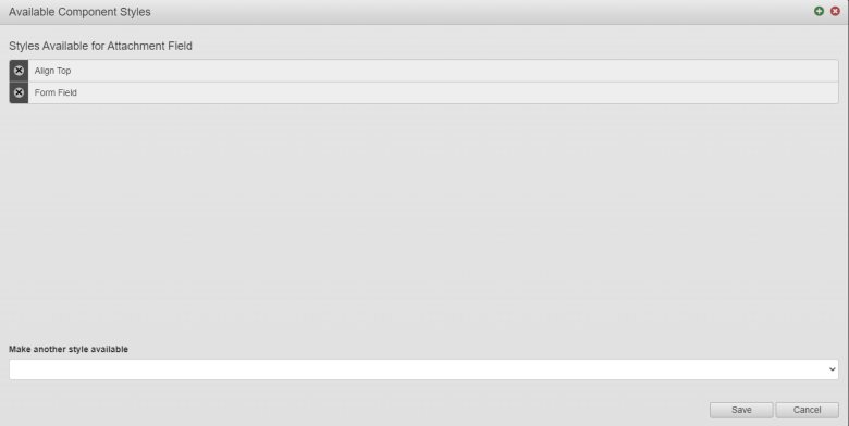 Maestro editor palette pane available component styles window.