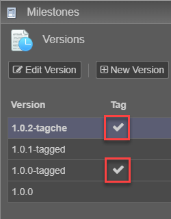 Create a New Form Version based on a Tagged Version