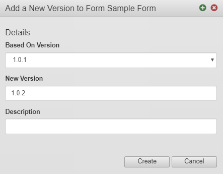 Create a New Form Version