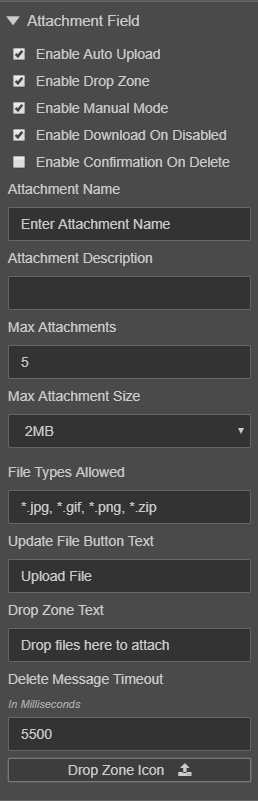 Attachment Field