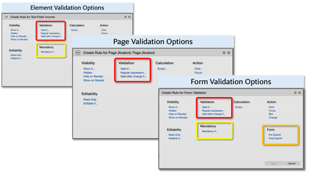 Maestro validation rules overview