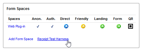 Receipt Test Harness