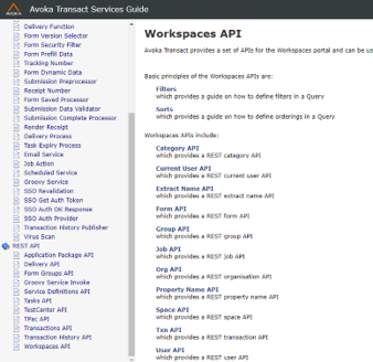 WorkspaceAPI